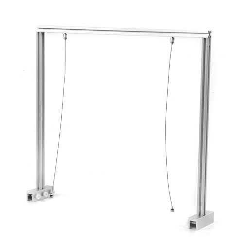 Adjustable Reptile Lamp Stand, Aluminum Alloy Hanging Light Holder for Turtle Tank Fish Aquarium, with Reinforced Base and Groove Design for Heating Lamps