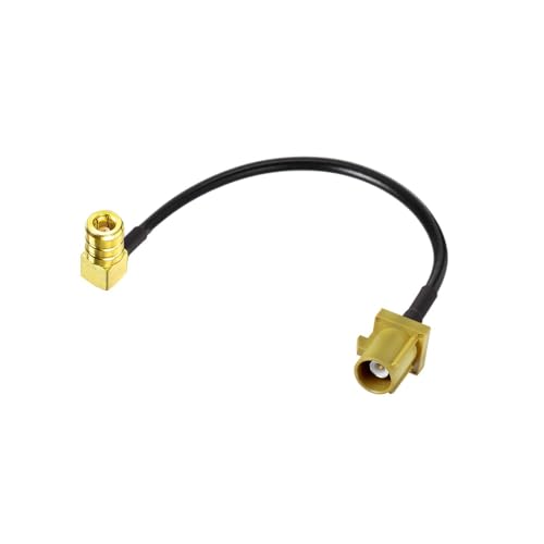 Satellite Radio Antenna Adapter Cable 15cm 6 inch Fakra K Male to SMB Female Right Angle Vehicle Stereo FM AM Radio Antenna Extension Cable for Sirius XM Car Radios Stereo Receiver Tuner