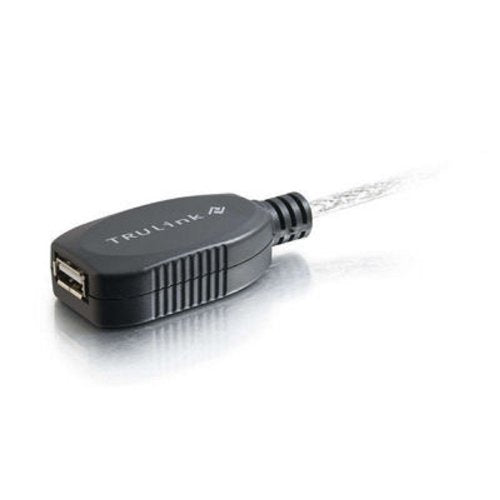39000 USB Data Transfer Cable - 39.37 ft - Extension Cable - White - color: White, size: 39.4 Feet, style: USB A Male to A Female