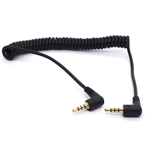 Coiled AUX Cable 3.5mm Audio Cable (- 1.5m/5Feet)