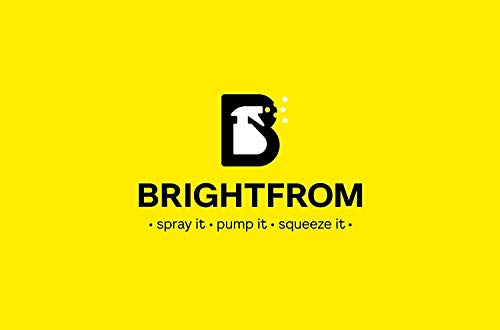 BRIGHTFROM Fine Mist Spray Bottles 8 oz, Empty Refillable Containers - Essential Oils, Disinfectant Spray, Water - Pack of 3