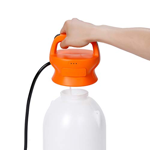 BIRDROCK HOME Garden Sprayer with Battery Powered Pump - Stainless Steel Wand, Rechargeable, Adjustable Spray, & Portable for Lawn, Garden, Plants, and Cleaning - White Translucent Body - 2-Gallon - size: Medium
