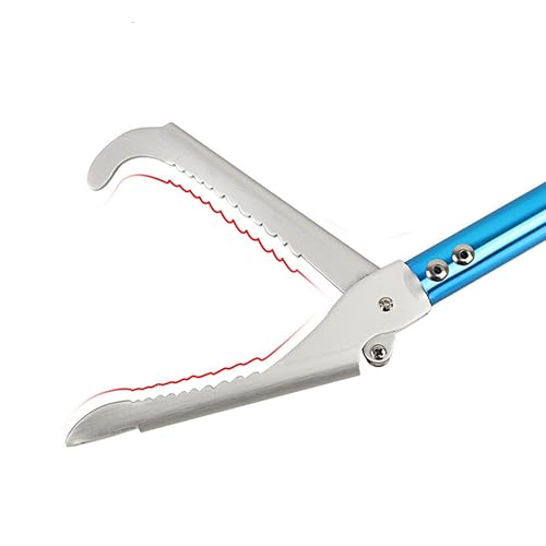 Snake Tong Catcher–Professional Reptile Rescue Grabber Aluminum Alloy with Wide Jaw Locking Mechanism and Comfort Grip for Safe Rattlesnake Control and Removal Tool (39inch Snake Tong) - style: 39inch Snake Tong