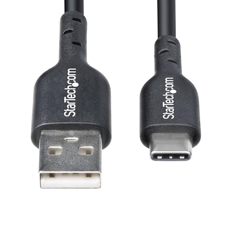 StarTech 10-Pack 6ft/1.8m USB-A to USB-C Charging Cable (USB2AC6FBKE10PK) - color: Black, size: 6 ft, style: 10-Pack