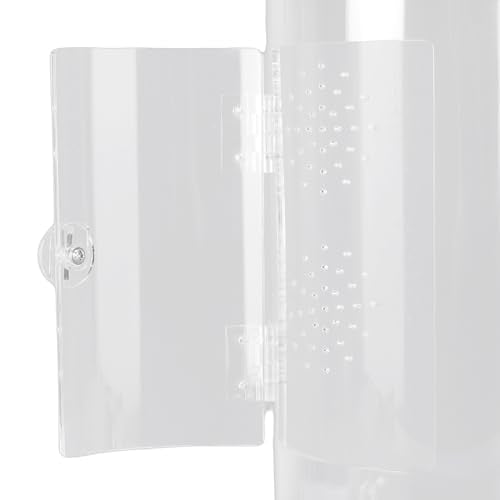 Zunate Acrylic Reptile Enclosure, Transparent Terrarium for Jumping Spiders, Front Opening Design with Excellent Ventilation and Rugged Build