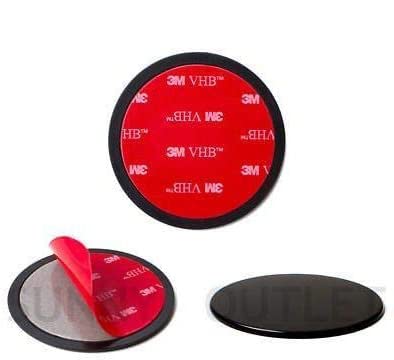 Navitech 80mm (Twin Pack) in Car Adhesive Universal Dash Disc for Windscreen Suction Cups Compatible with MIO Pilot 15 LM Sat Nav