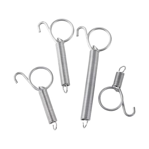 40 PCS Spring Latch Door Cage Metal Finger Hook for Iron Fixing Rabbit Chicken Parrot Guinea Pig Bunny(8.2cm) - color: 8.2cm