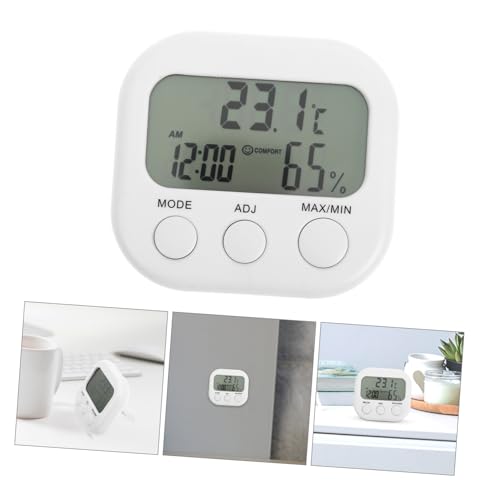 GALPADA Digital Indoor Thermometer Hygrometer for Home Mini Desktop Temperature and Humidity Gauge LCD Display for Reptile Tanks and Greenhouses