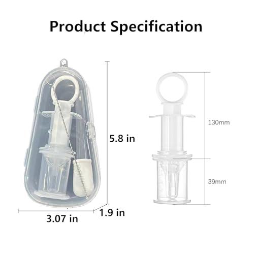 Pet Liquid Feeding Kit Pet Feeding Syringe Soft Tip, Cat Dog Syringe Bottles for Pet Feeding,Pet Medical Feeding Dispenser Tool (White) - color: White