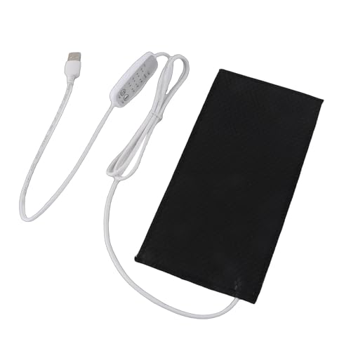 Reptile Heating Pad DC 5V Under Tank Terrarium with Temperature Control USB Power Safety 4 Gear Adjustment Reptile Heat Mat for Turtle Tortoise Snakes Lizard Gecko (25x30cm) - size: 25x30cm