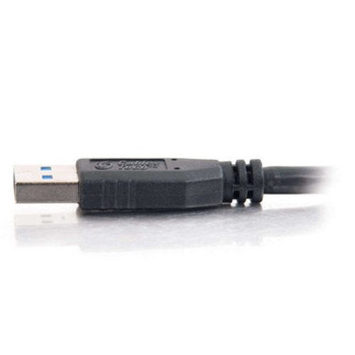 C2G USB Cable - color: Black, size: 6.6 Feet, style: USB A Male to A Male