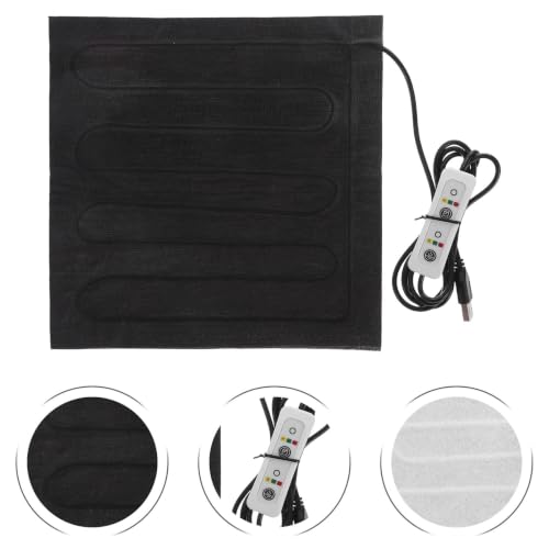Reptile Heating Pad Low Energy Consumption Electric Heated Mat with Adjustable Temperature, Waterproof Cloth Material for Small Reptiles and Snakes for Home and Travel Use
