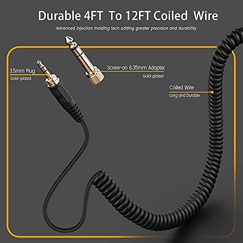 HD598 Cable Coiled Aux Cord for Sennheiser HD598 Cs HD599 HD569 Headphone