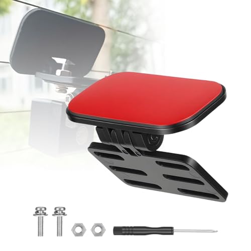 Car Rear Camera Holder, Dash Cam Rear Window Bracket, Universal Fit Windshield Backup Camera Mount with Strong Adhesive, Stable, 180° Adjustable Rearview Mirror Camera Bracket for SUV, Truck, RV, Auto