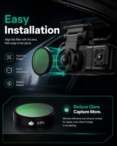 CPL Filter Compatible with IIWEY N5 4-Channel Dash Cam