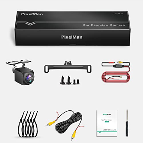 Pixelman HD Backup Camera License Plate Rear View Camera for Car