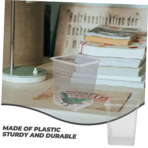 Toddmomy 3pcs Practical Enclosures for Tarantula Transparent Spider Breeder Boxes Ventilation for Small Animals Feeding Habitat for Reptiles and