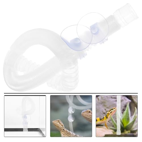 INOOMP Reptile Humidifier Extension Tube 16.33 in Flexible Hose with Suction Cups Humidifier Replacement Hose for Terrarium Vivarium Reptile Mister Accessories