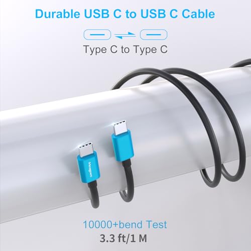 67.5W Blue Car Charger USB C Super Fast Charging for iPhone 17 Pro/Android - color: Blue, size: 3.3 ft