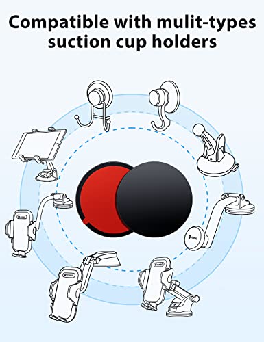 VICSEED 3M VHB Sticky Adhesive Pad Replacement for Dashboard/Dash Cam Suction Cup Mount, 80 mm/3.15" Circle Double Sided