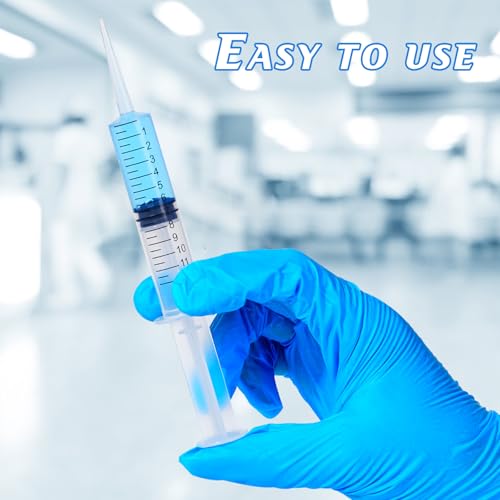 Wisdom Teeth Syringe, 12ml Dental Irrigation Syringe with Measurement, Sterile Individually Package for Oral Dental Care, Tonsil Stones Removing, Lab, Liquid, Feeding (10 Pack) - style: Straight Tip 10 Pack