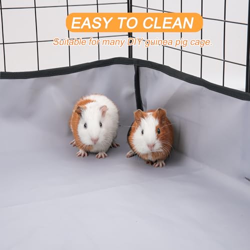 Guinea Pig Cage Liner Tarp Bottom Waterproof and Washable Base Also for Rabbits, Bunny, Chinchesillas, Hedgehog, Ferrets and Other Small Animals(48x60 inches) - size: C&C 4x5(48x60 inches)