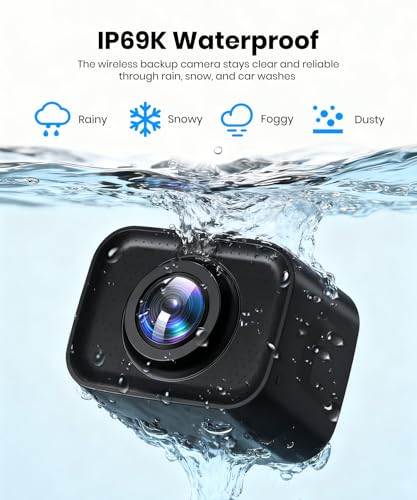 AUTO-VOX 5“ Wireless Backup Camera with 1080P Dual-Channel Monitor - size: 5 inch-USB-Single Cam