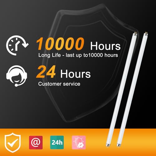 LUCKY HERP T8 15W UVB 10.0 Reptile Light, 18inch UVA UVB Reptile Light Bulb 2 Pack, Fluorescent Lamp for Reptiles Amphibians Lizards Chameleons - size: 18inch 10.0