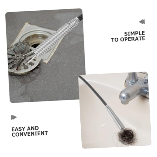 Spring Dredging Tool Fast Blockage Removal Versatile Materials Household Use Easy to Operate Drain Cleaning Brush Pressure-type Cleaning Hook Kitchen Bathroom Restaurant