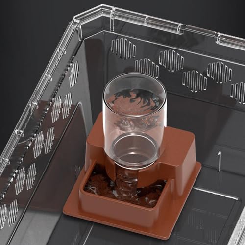 Automatic Waterer for Gecko - Leak-Proof Reptile Feeder, Reservoir | Hydration Tool for Snake Lizard Bearded Dragon Home Garden Yard Backyard Tank Terrarium - color: L