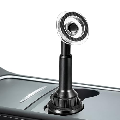 OQTIQ Phone Cup Holder for Car Mount for MagSafe, Quick Extension Long Arm - color: Clear