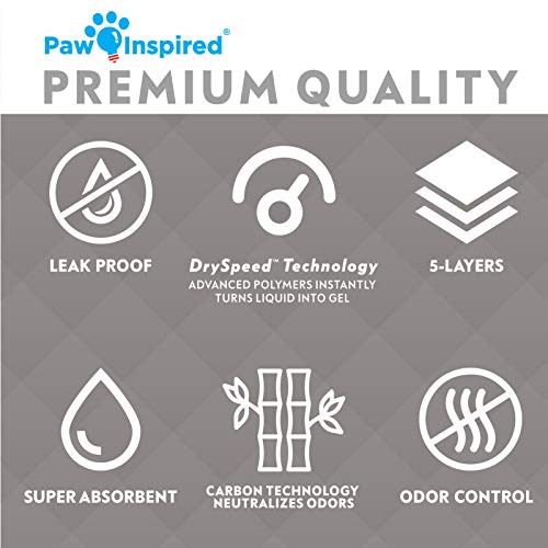 Paw Inspired Disposable Guinea Pig Cage Liners | Bamboo Charcoal Odor Controlling | Super Absorbent Liners Pee Pads for Ferrets, Rabbits, Hamsters, and Small Animals (36x18 (Wabbitat 37") - 16 ct) - size: 36x18" (Wabbitat 37") - 16 ct