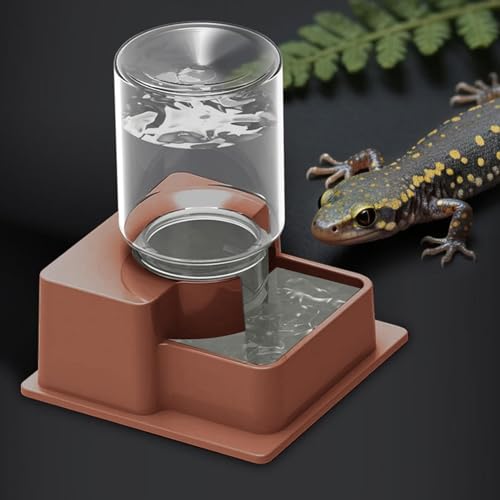 Automatic Waterer for Gecko - Leak-Proof Reptile Feeder, Reservoir | Hydration Tool for Snake Lizard Bearded Dragon Home Garden Yard Backyard Tank Terrarium - color: M