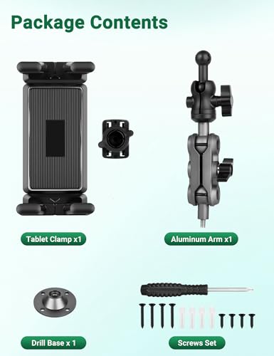 Tablet Holder for Truck, Tablet Car Mount, Fits 4.7-12.9" Devices
