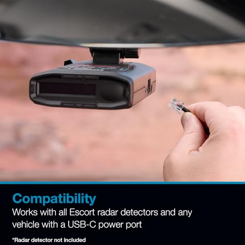 Escort USB-C to RJ11 Power Cord Radar Detectors Including MAX 360, MAX 360c - style: USB-C Power Cord