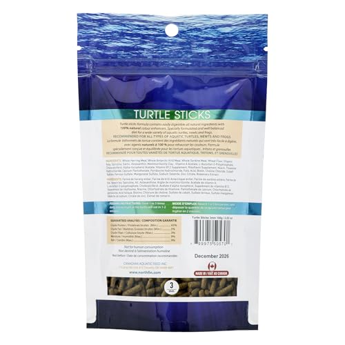 Northfin Turtle Sticks Fish Food 3mm, 3.5 oz (100 g)