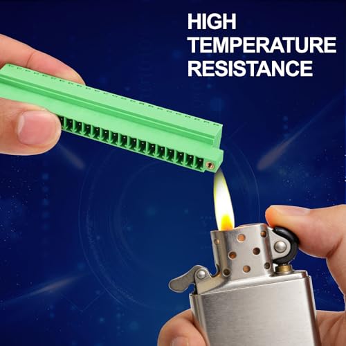 MECCANIXITY 1Set 24P 3.81mm/0.15 Inch 300V 8A PCB Mount Screw Terminal Block Connector, Pluggable Plug for DIY Electronics Audio Power Modules - size: 24P 3.81mm Pitch