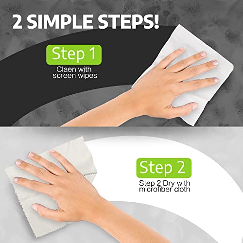 Screen Wipes Individually Wrapped, EOTW Pre-moistened Computer Phone Lens Cleaning Wipes for iPhone iPad Tablet PC Computer LED Screen, Pack of 400 - size: 1 Count (Pack of 400)