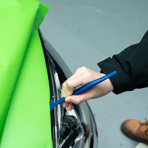 FOSHIO PPF Squeegee Set – 5 in 1 Different Sizes TPU Squeegees, 2 Axe Vinyl Wrap Tools & Edge Wrap Tools for Tucking Hard to Reach and Tight Panels, Paint Protection Film and Vinyl Wrap Installation