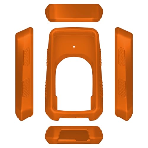 Silicone Case Cover Compatible with Hammerhead Karoo 3 Bicycle Computer - Maximum Protection, Durable, Non-Slip, Shockproof Anti-Static/Dust Coating (Orange) - color: 1x Sili Case (Orange)