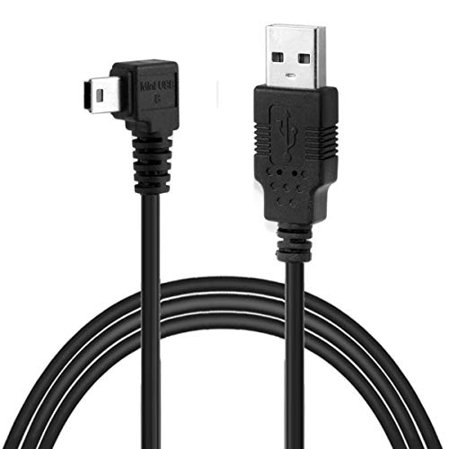chenyang Mini USB Cable USB 2.0 Male to Mini USB 5 Pin Male 90 Degree Left Angled Charging Data Transfer Extension Cable 3M - color: Left Angled, size: 3M
