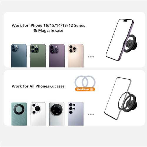Magnetic Phone Mount, Only compatible with Tesla Model 3 Highland (2024-2026) & Model Y Juniper (2025-2026), Driver-Side Corner Vent, Tool-Free Install, Fixed Base, 360° Adjustable Head, Black