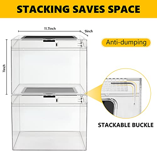 Slide Lid Tank XL 17.7x9.84x7.8IN and Reptile Terrarium Kit S 12“ x 7“ x 9”