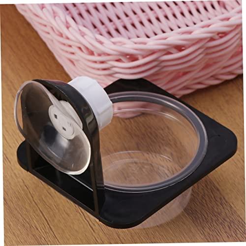 BESPORTBLE 4pcs Reptile Food and Water Bowls Durable Black Feeding Dishes for Lizard Gecko Turtle and More Easy to Clean Space-Saving Design Suitable for Tanks and Boxes