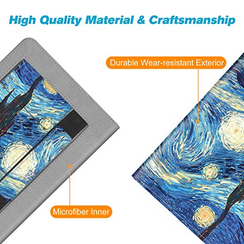 Fintie Stand Case for 6" Kindle Paperwhite 10th Gen 2018, Starry Night - color: starry night