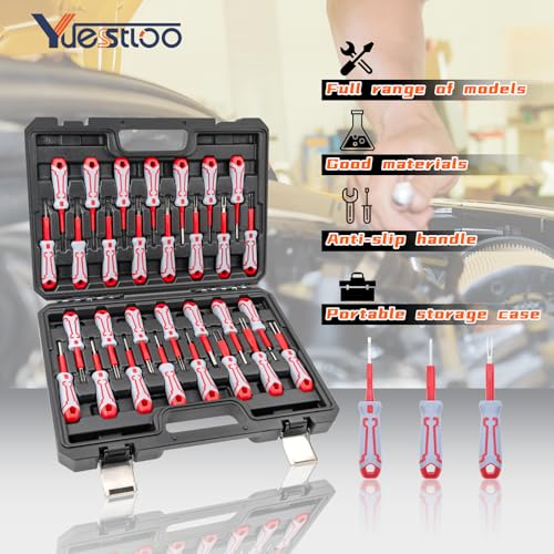 30 Pcs Universal Terminal Removal Tool Kit, for Replaces The Universal Vehicle Wire Harness Pin Connector Release Tool Set, with Stainless Steel Connectors and Non-Slip Handles - size: 30pcs