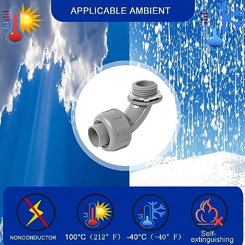 (1" Conduit Elbow 10 Pack) Yariwiz 1 inch Plastic Liquid Tight Conduit 90 Degree Elbow - style: 1" Elbow-10 Pack