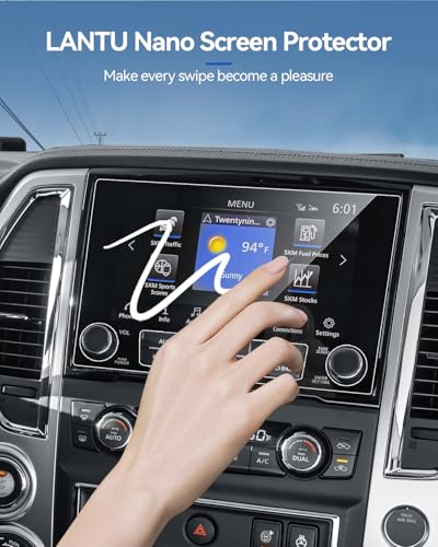 Titan Screen Protector for 2020 2021 2022 2023 2024 Nissan Titan (SV/Pro-4X/Platinum Reserve) Accessories Navigation Nano Touchscreen Protector Film HD Clear Bubble Free-2PCS 8/9'' - size: for 2020-2024 Nissan Titan