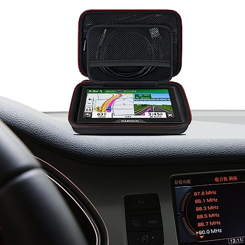 Elonbo GPS Carrying Case for 5-5.5 Inch Garmin GPS Navigator, Black-5 Inch - color: Black-5 Inch
