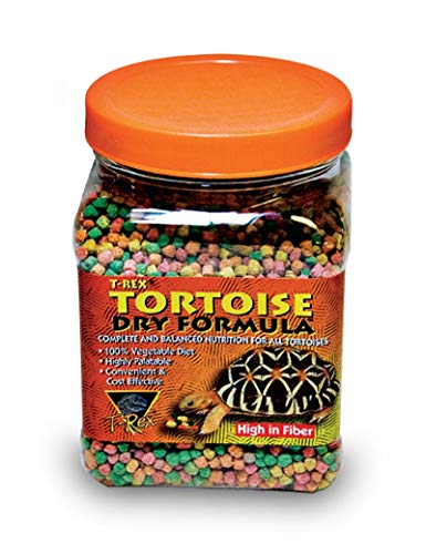 T-Rex Tortoise Food Dry Formula – Dry Diet for Tortoises with Added Vitamins & Minerals, Easy-to-Moisten Reptile Food, 10 lb